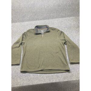 G.H. Bass 1/4 Zip Fleece Pullover Men’s Size XXL Green Long Sleeve